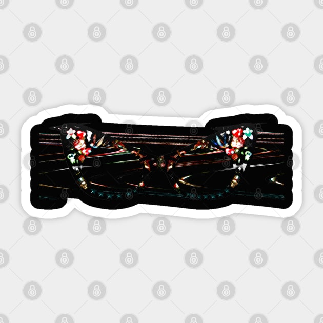 Black Diva Glasses Sticker by Dead but Adorable by Nonsense and Relish